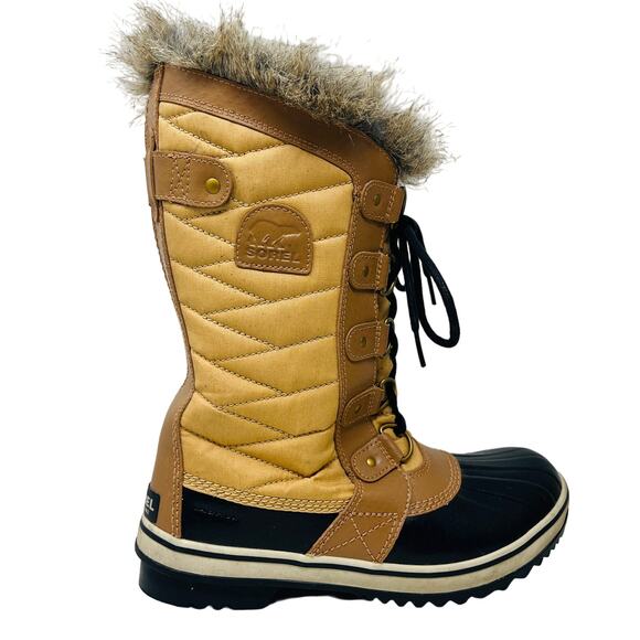 Sorel Tofino II Fur Trim Tall Snow Boots Waterproof Weather Winter Outdoor - 8.5 - Picture 1 of 7